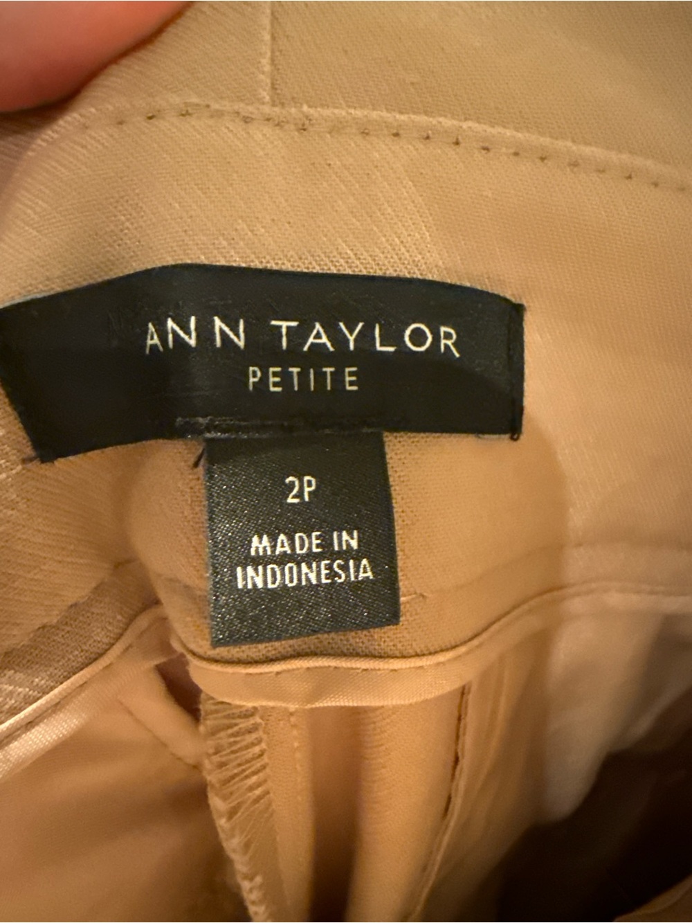 Ann Taylor Petite Tan/Taupe Trousers - Picture 3 of 3
